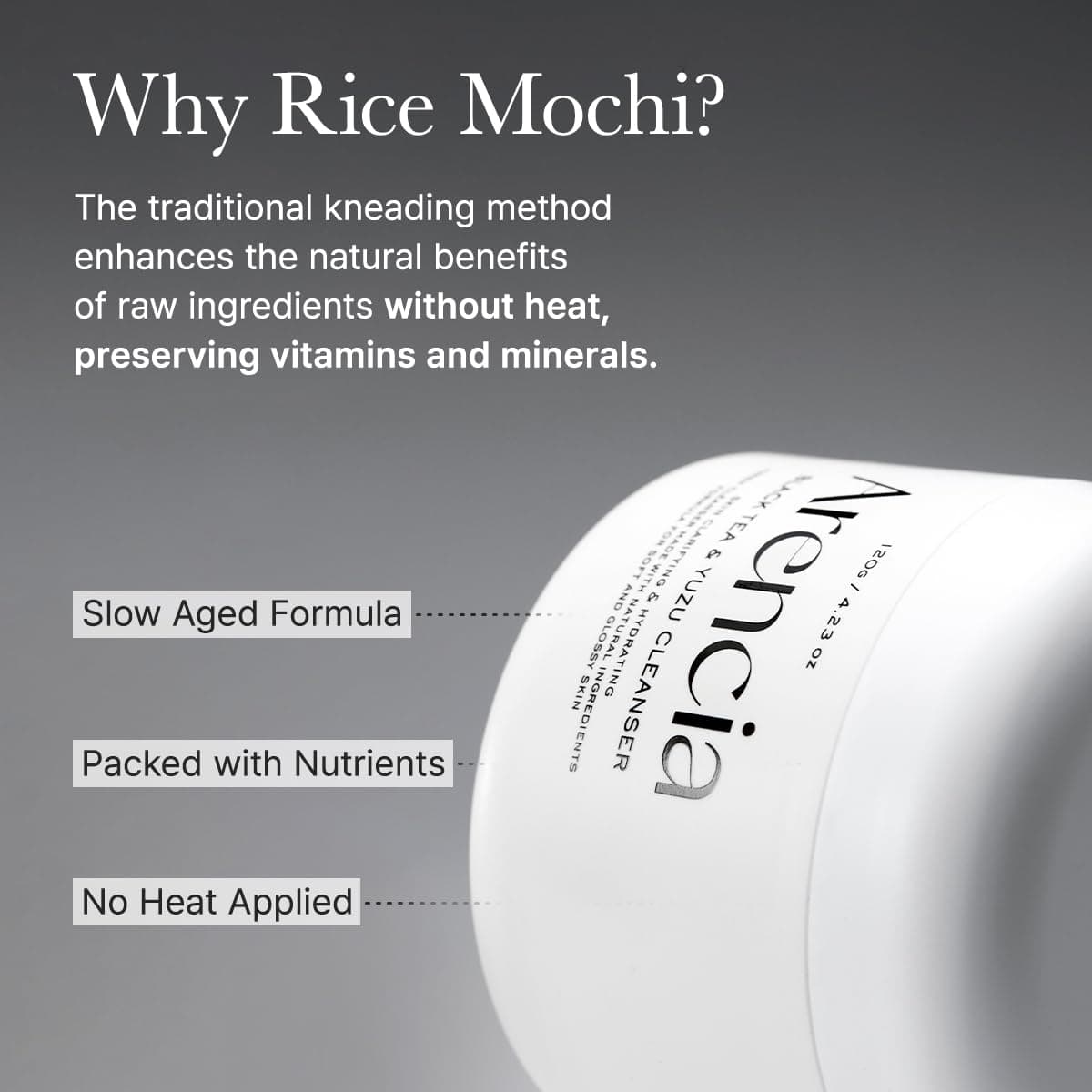 Arencia Black Tea Rice Mochi Cleanser