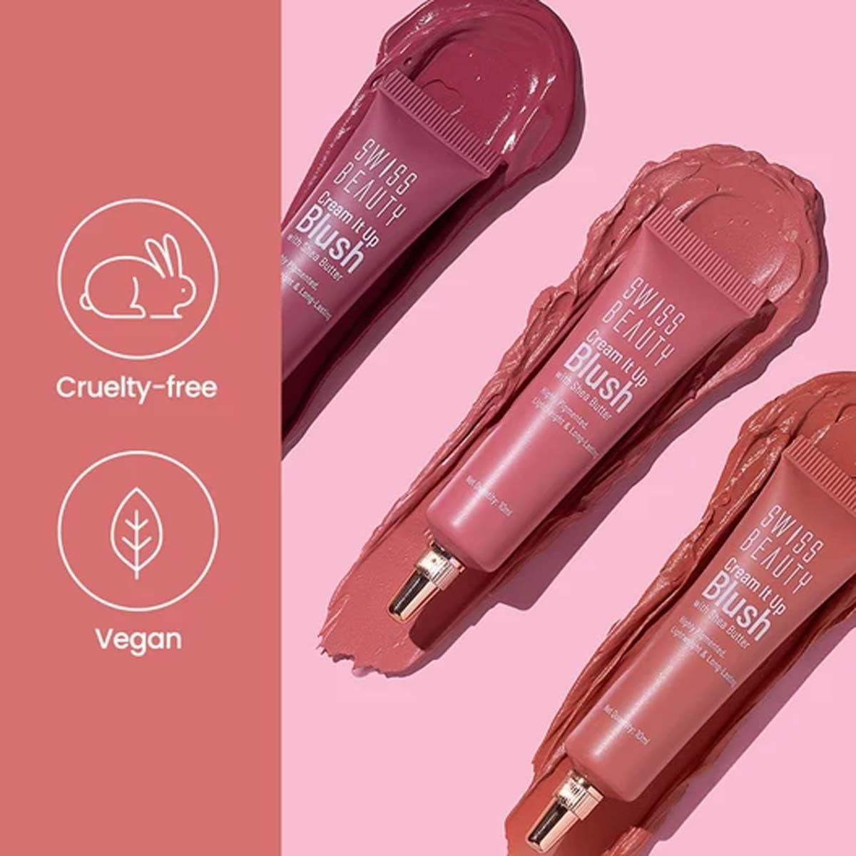 Swiss Beauty Cream It Up Blush with Shea Butter