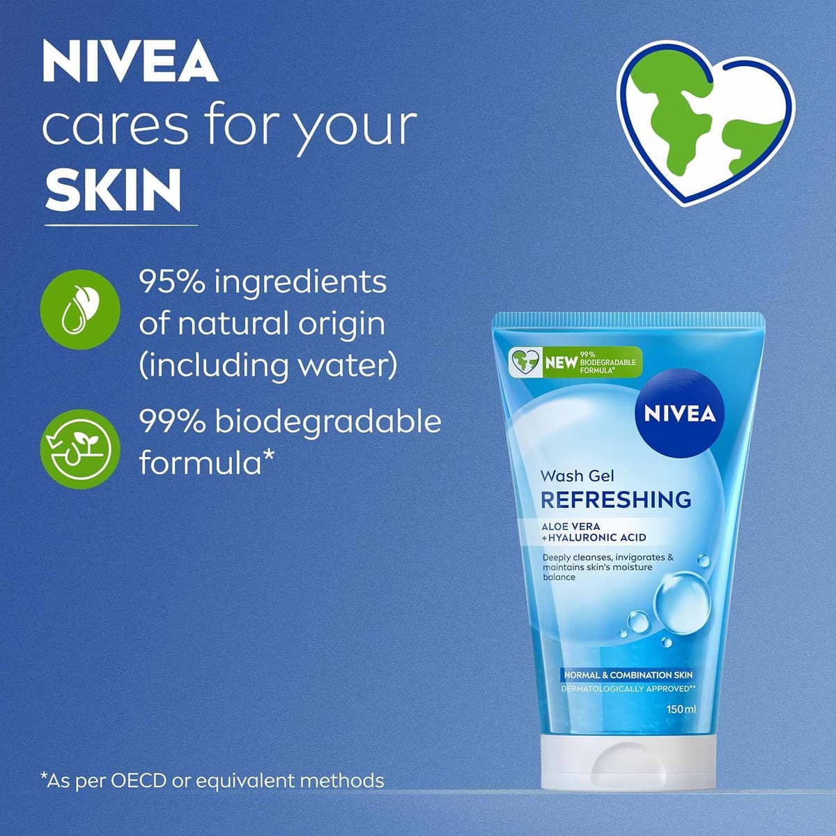 Nivea Refreshing Face Wash Gel with Hyaluronic Acid