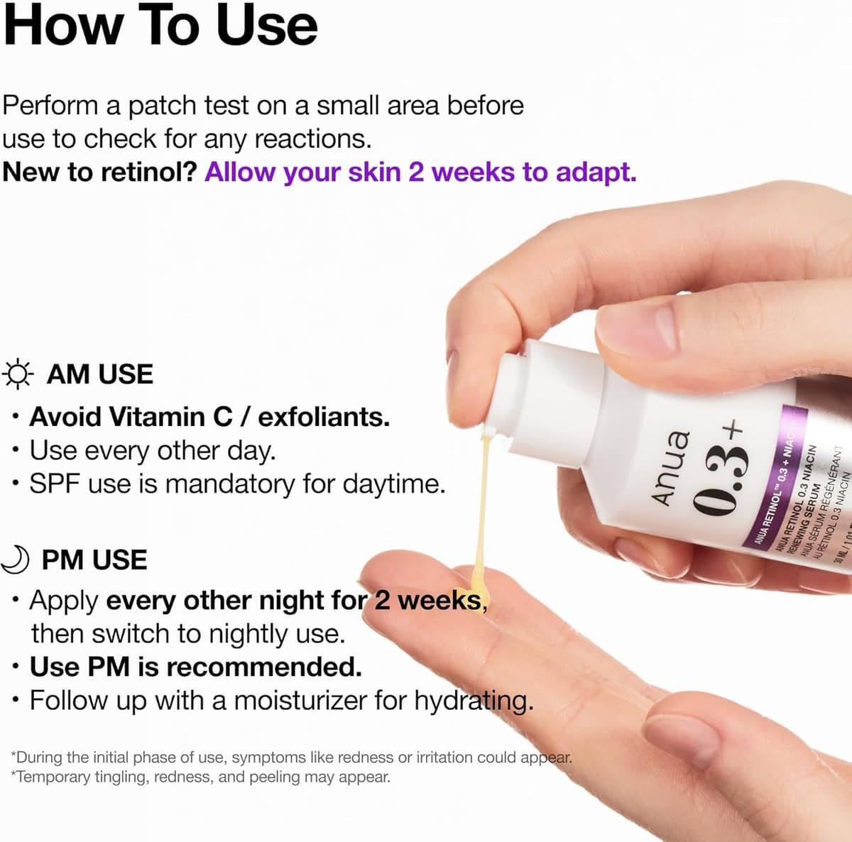 Anua Retinol 0.3% + Niacin Renewing Serum (Exp - Apr/27)