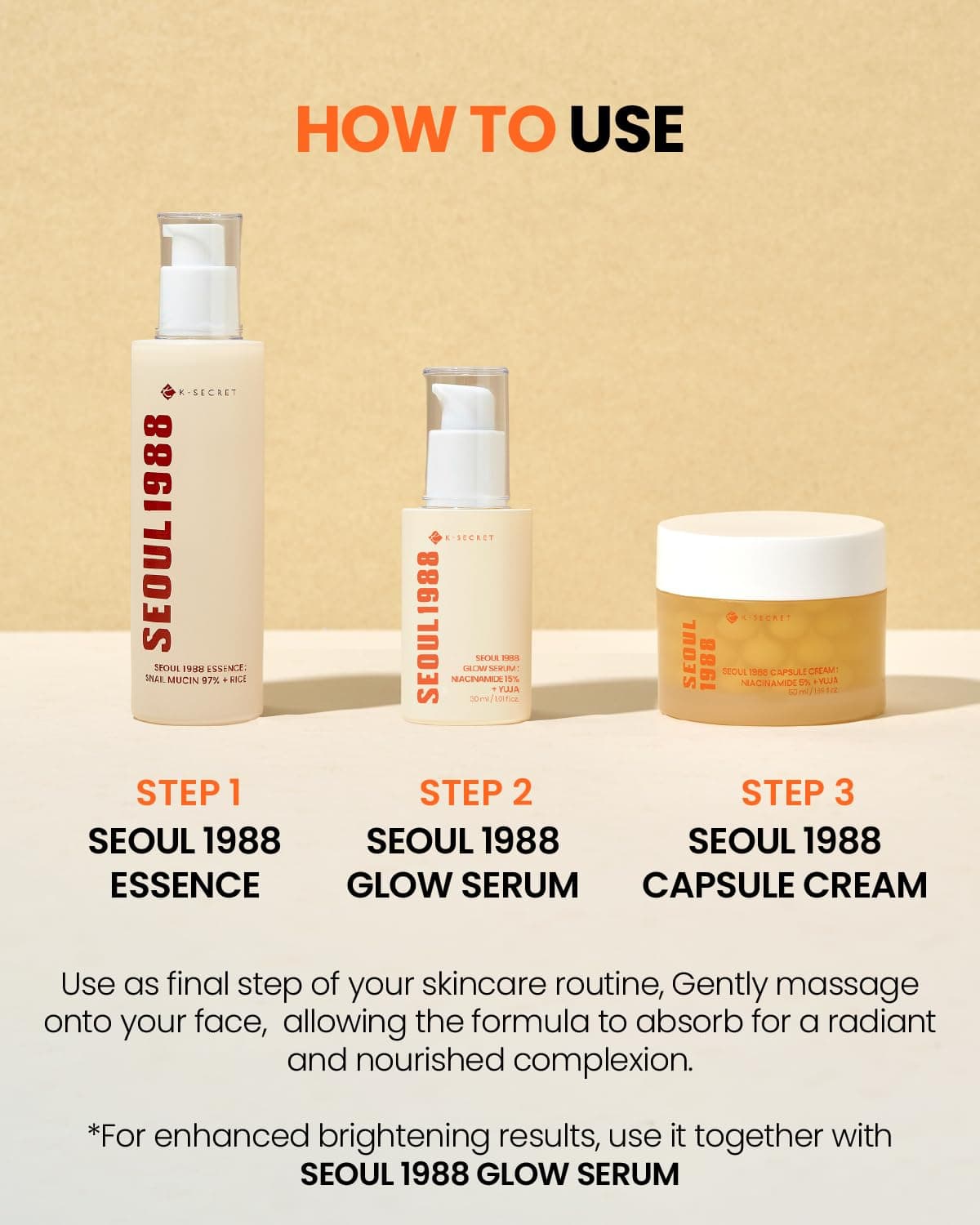 K SECRET SEOUL 1988 Capsule Cream: Niacinamide 5% + Yuja