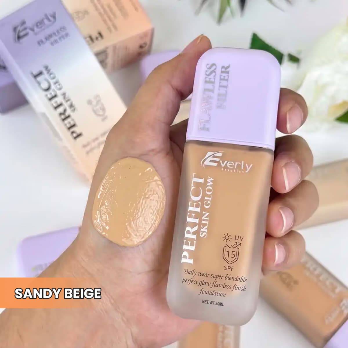 Everly Beauties Perfect Skin Glow Foundation SPF 15