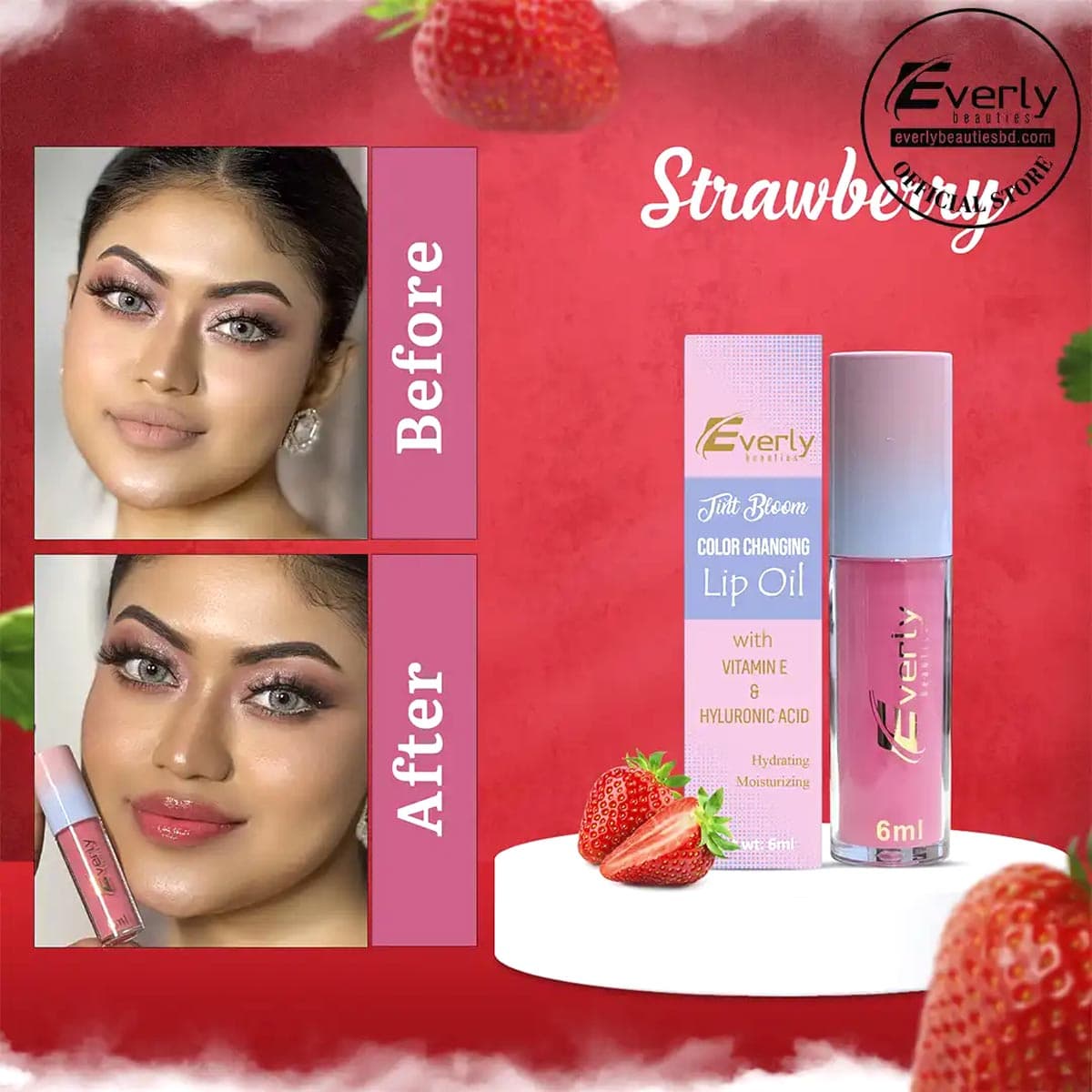 Everly Beauties Color Changing Lip Oil
