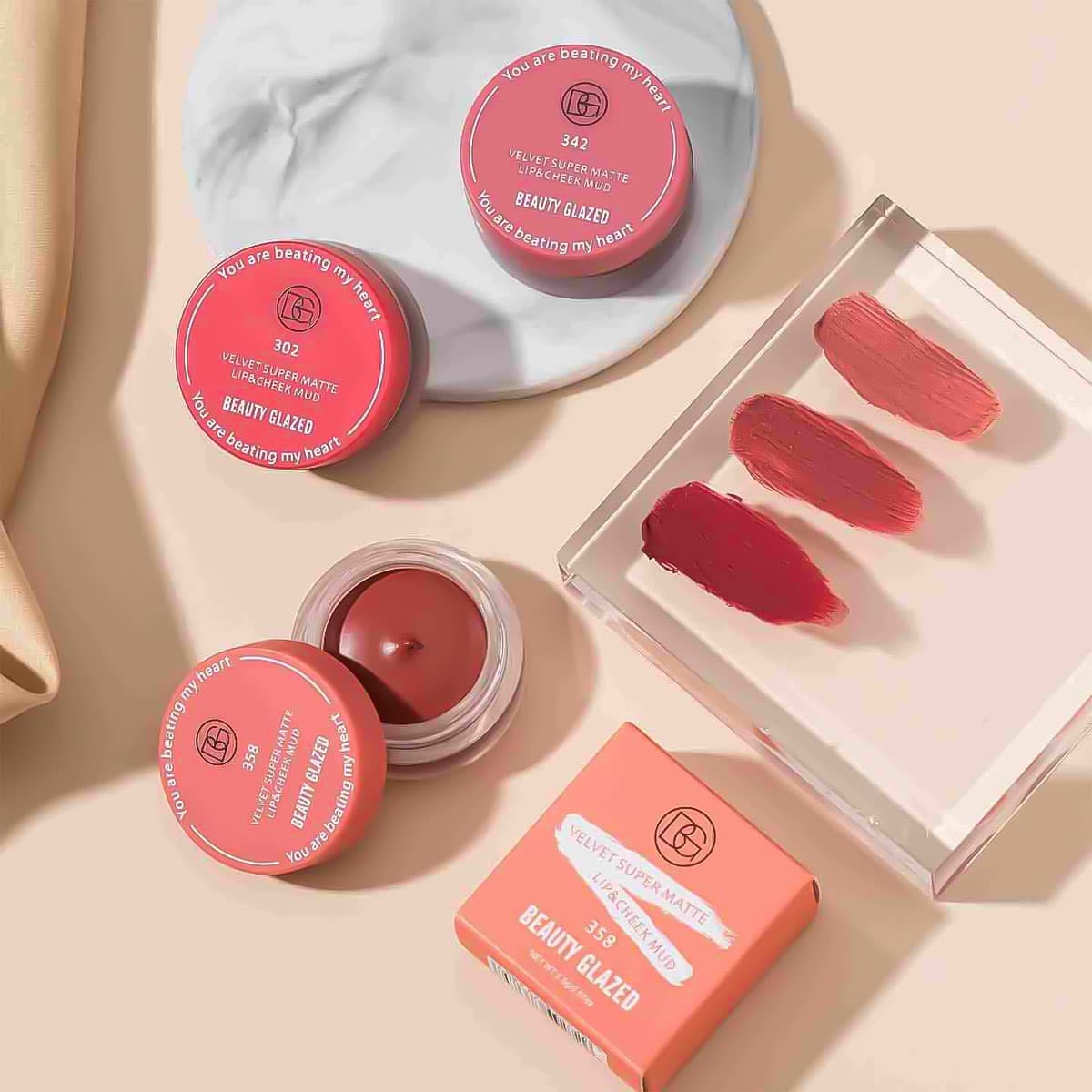 Beauty Glazed Velvet Matte Lip & Cheek Mud