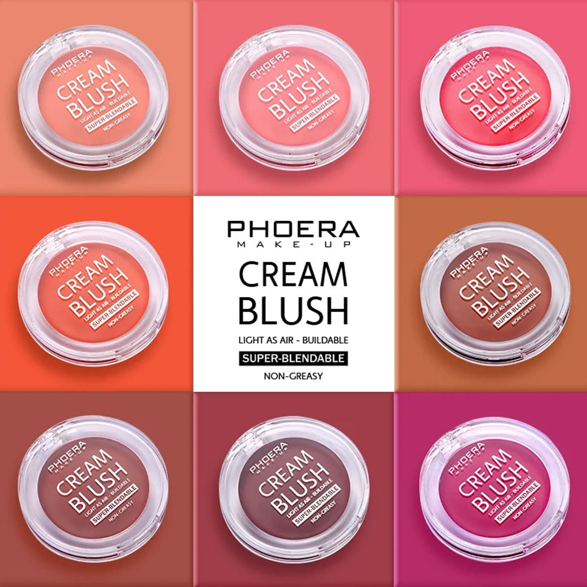 Phoera Cheek Blendable Cream Blush
