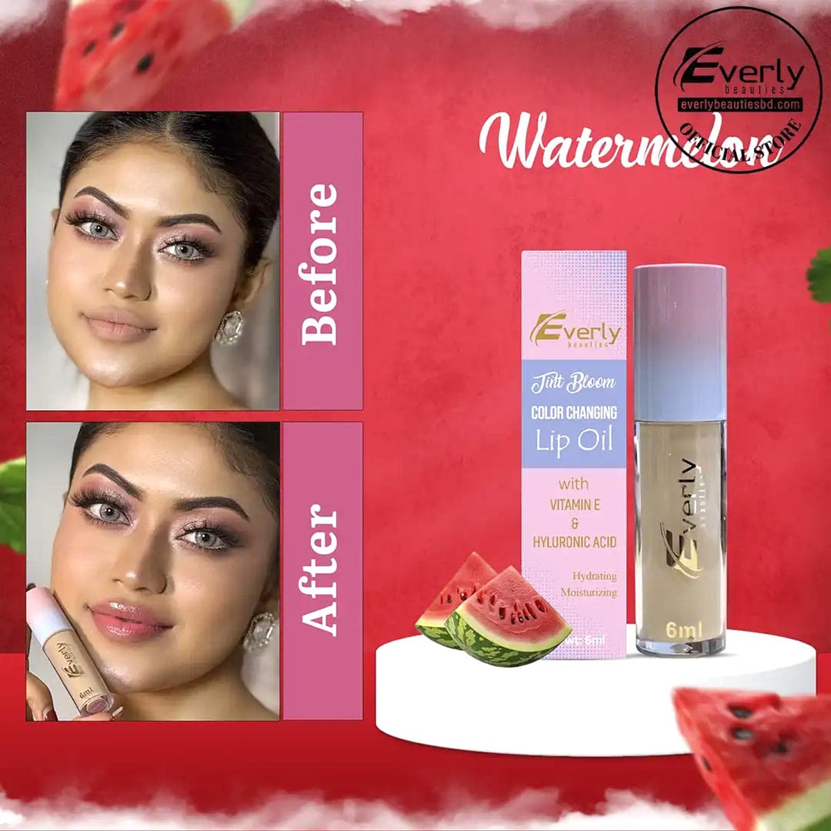 Everly Beauties Color Changing Lip Oil