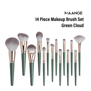 Maange 14pcs Brush Set (Green Cloud)