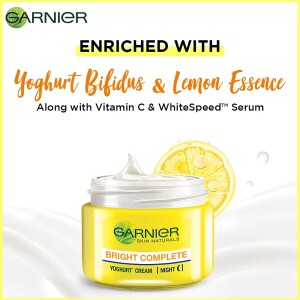 Garnier Bright Complete Vitamin C Yoghurt Night Cream, 18gm