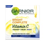 Garnier Bright Complete Vitamin C Yoghurt Night Cream, 40g