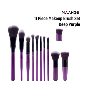 Maange 11pcs Brush Set (Deep Purple)