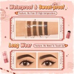 E19 - Pink Flash Eyebrow Stamp