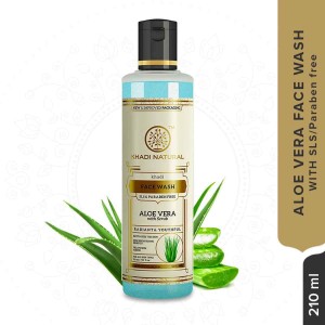 Khadi Natural Aloevera Face Wash With Scrub (SLS & Paraben Free(EXP:7/2024)