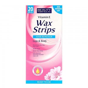 Beauty Formulas Vitamin E Hair Removal Wax Strips For Legs & Body