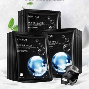 Jomtam Black Sea Salt Bubble Facial Sheet Mask