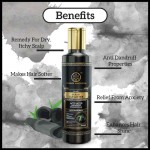 Khadi Natural Activated Bamboo Charcoal Hair Cleanser- Sulphate & Paraben Free(EXP:07/2025)