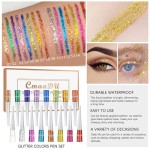 CmaaDu 16pcs Glitter Colors Pen Set