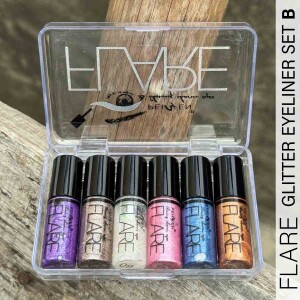 Flare 6 Pcs Glitter Eyeliner Set (B)