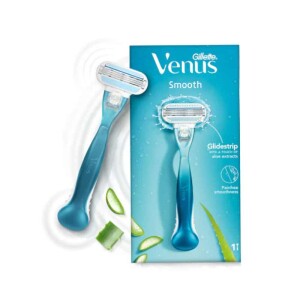 Gillette Venus Smooth Razor With An Aloe Vera Glidestrip