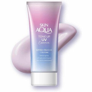 Rohto Skin Aqua Tone Up UV Essence Sunscreen (Lavender) 80g SPF50+ PA++++