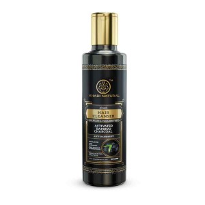 Khadi Natural Activated Bamboo Charcoal Hair Cleanser- Sulphate & Paraben Free(EXP:07/2025)