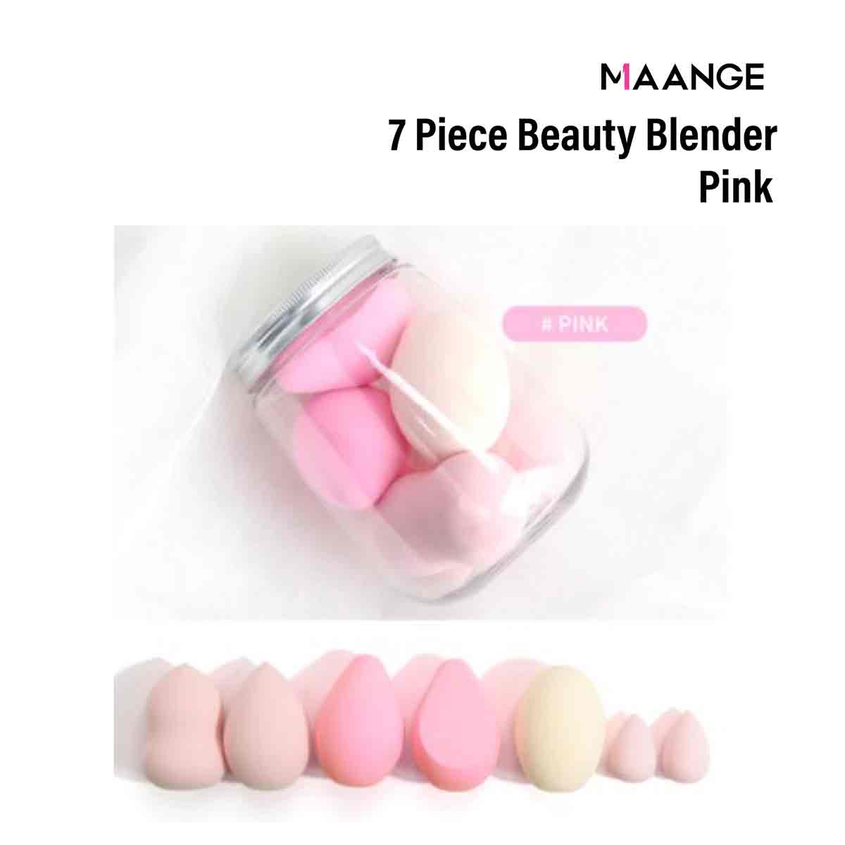 Maange 7pcs Beauty Blender With Jar