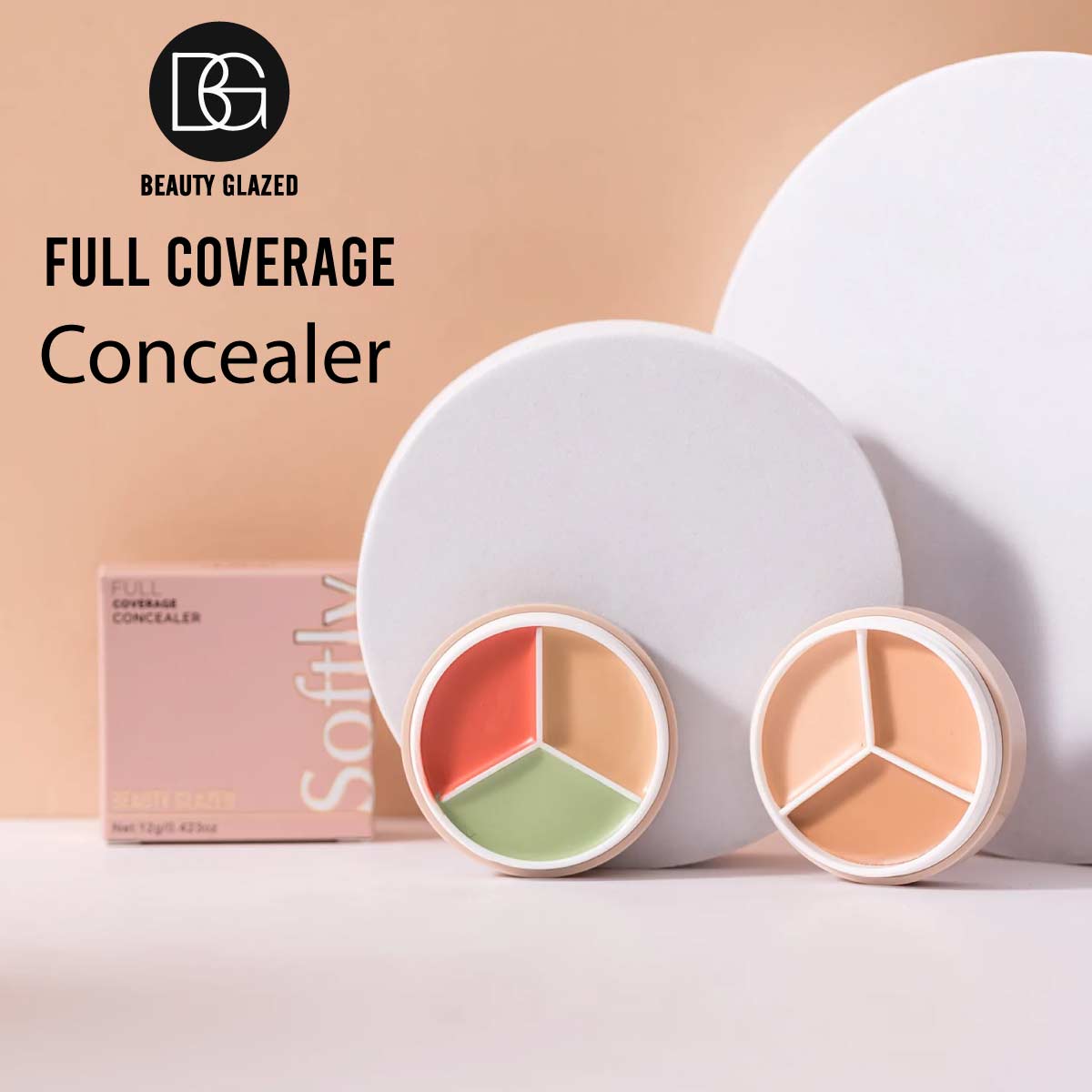 Beauty Glazed Full Coverage Concealer Palette(Pot)