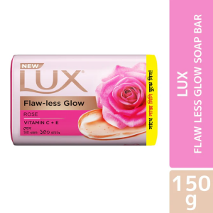 LUX SOAP BAR FLAW LESS GLOW 150G WITH MINI SOAP FREE