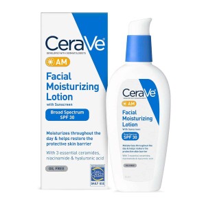 Cerave AM Facial Moisturing Lotion with Sunscreen – Broad Spectrum SPF 30