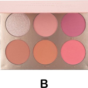 Beauty Glazed  6 Colors Illuminating Blush Palette - 109#B