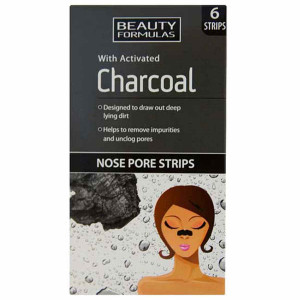 Beauty Formulas Nose Pore Strips With Activated Charcoal 6pcs box