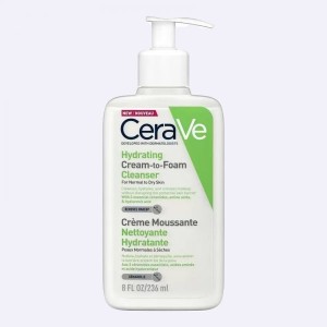 CeraVe Hydrating Cream-to-Foam Cleanser For Normal to Dry Skin