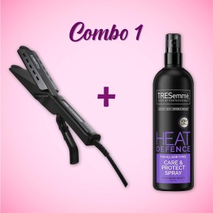 𝗖𝗢𝗠𝗕𝗢 𝟭 - Vigor V-908 Hair Straightner + Tresemme Heat Defence Care & Protect Spray 300ml