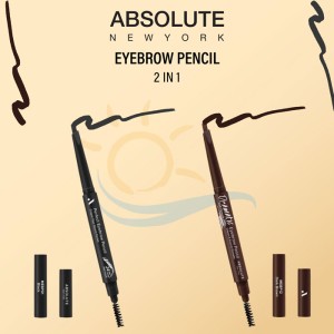 Absolute New York Eyebrow Pencil 2 In 1