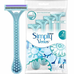 Gillette Simply Venus 2 Disposable Razor For Women 4pcs