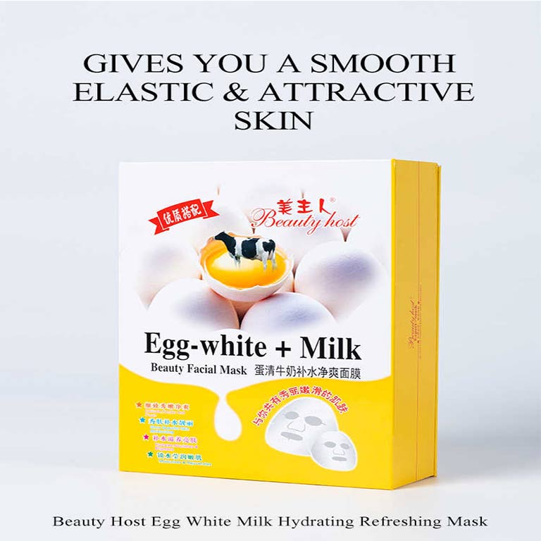 Beauty Host Egg White + Milk Face Sheet Mask