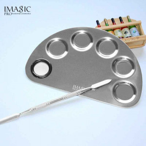 Imagic Stainless Makeup,Nail,Eye Shadow Foundation Mixing Palette