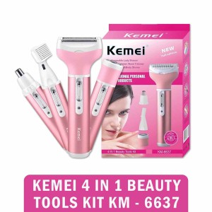 Kemei Rechargeable 4 in 1 Beauty Tools Kit KM-6637