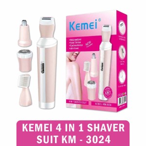 Kemei 4-In-1 Rechargeable Shaver Suit Km- 3024