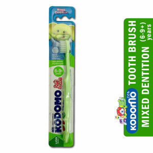 Kodomo Soft & Slim Tooth Brush - Green - (6 - 9+yrs)