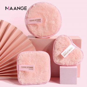 Maange 3pcs Cleansing Sponge Set - Soft Pink