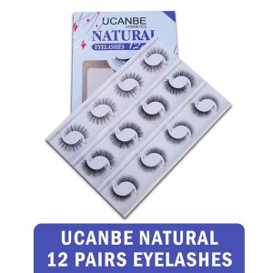 Ucanbe Natural 12 Pairs Eyelashes