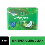 Whisper Ultra Clean With Herbal Oil XL 8 Pads