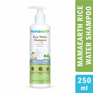 Mama Earth Rice Water Shampoo With Rice Water and Keratin For Damage Repair