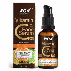 WOW Vitamin C Face Serum - Skin Clearing Serum - Brightening, Anti-Aging Skin Repair, Supercharged Face Serum