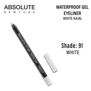 Absolute New York Waterproof Gel Eye Liner (White)