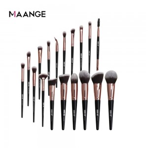 Maange 18 Pcs Makeup Brushes Set professional brush set (Black)